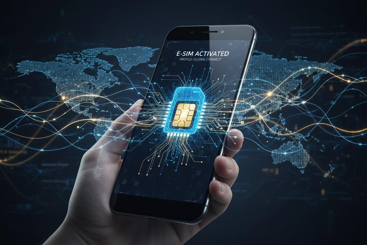 E-SIM technology smartphone connectivity
